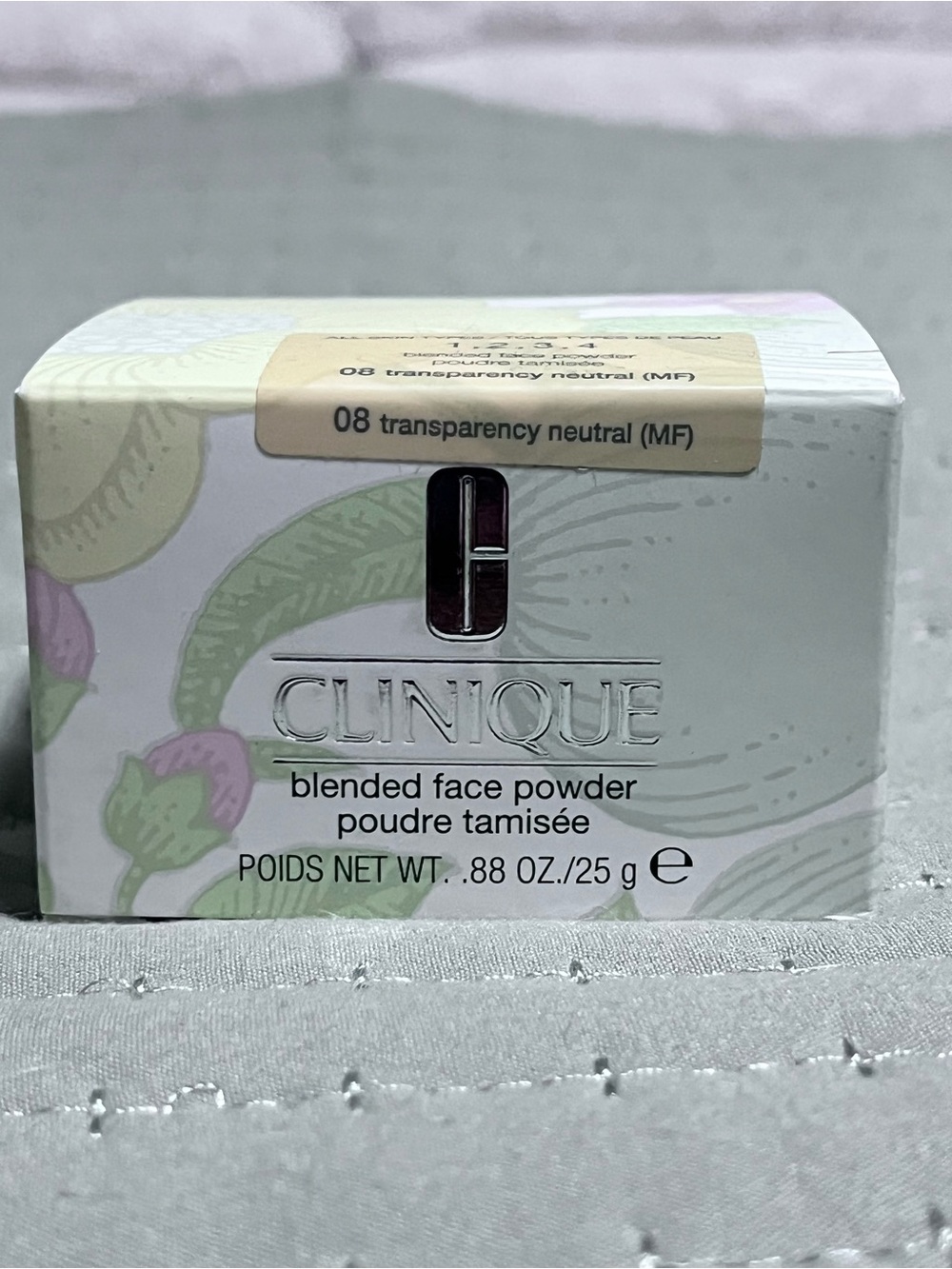 Clinique Blended Face Powder - White with Green and Pink Accents
